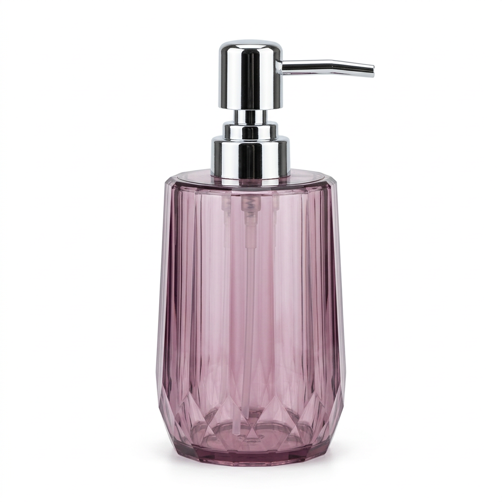 Acrylic Liquid Soap Dispenser Mauve – 500ml