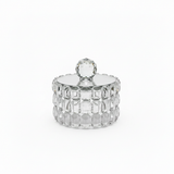 Glass Sugar Pot with Lid - 8×6cm