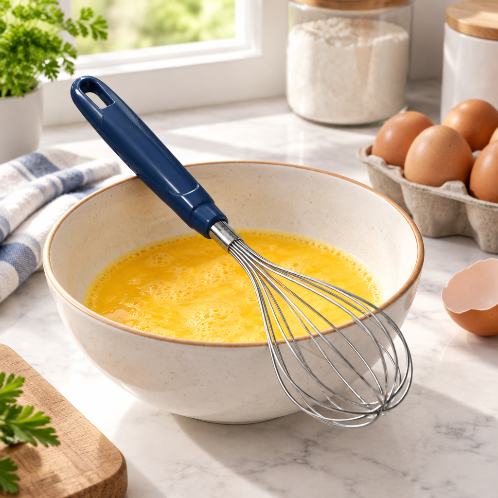 Plastic & Stainless Steel Egg Whisk - 30cm
