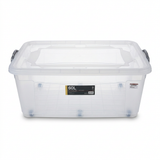 Polytime Transparent Storage Box with Lid – 60 Litres