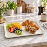 Elite Melamine Serving Tray Cream - 7 Inch