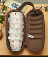 BAB 6 - Piece Traditional Arabic Cawa Cup Set with Carry Bag – Elegant White with Red & Green Design – Perfect for Serving Arabic Coffee at Home & Gatherings - Al Kabayel Discount CentreBAB 6 - Piece Traditional Arabic Cawa Cup Set with Carry Bag – Elegant White with Red & Green Design – Perfect for Serving Arabic Coffee at Home & GatheringsTea SetsBABAl Kabayel Discount Centre