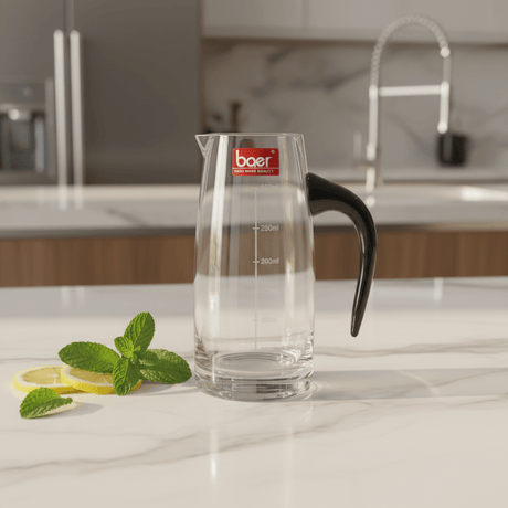Baer Crystal Glass Beverage Dispenser with Handle – Stylish Everyday Drink Serving Bottle – 300 ml - Al Kabayel Discount CentreBaer Crystal Glass Beverage Dispenser with Handle – Stylish Everyday Drink Serving Bottle – 300 mlJugsBAERAl Kabayel Discount Centre