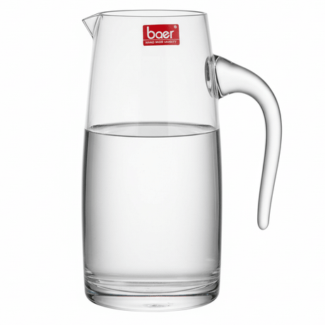 Baer Crystal Large Glass Beverage Dispenser with Handle – Multipurpose Serving Bottle for Water Juice & Beverages – 1000 ml - Al Kabayel Discount CentreBaer Crystal Large Glass Beverage Dispenser with Handle – Multipurpose Serving Bottle for Water Juice & Beverages – 1000 mlJugsBAERAl Kabayel Discount Centre