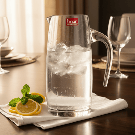 Baer Crystal Large Glass Beverage Dispenser with Handle – Multipurpose Serving Bottle for Water Juice & Beverages – 1000 ml - Al Kabayel Discount CentreBaer Crystal Large Glass Beverage Dispenser with Handle – Multipurpose Serving Bottle for Water Juice & Beverages – 1000 mlJugsBAERAl Kabayel Discount Centre