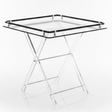 Bait Al Crystal Contemporary Clear Acrylic Folding Table Set with Black Tubular Rail and Silver Bracket Detailing Stylish 4 - Piece Set 50x50x40 cm - Al Kabayel Discount CentreBait Al Crystal Contemporary Clear Acrylic Folding Table Set with Black Tubular Rail and Silver Bracket Detailing Stylish 4 - Piece Set 50x50x40 cmOrganizers & AccessoriesBAIT AL CRYSTALAl Kabayel Discount Centre