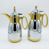 Bait Al Crystal Luxury Gold & Silver Finish Elegant Vacuum Flask for Hot & Cold Beverages 700ml–1L Capacity - Al Kabayel Discount CentreBait Al Crystal Luxury Gold & Silver Finish Elegant Vacuum Flask for Hot & Cold Beverages 700ml–1L CapacityThermosBAIT AL CRYSTALAl Kabayel Discount Centre