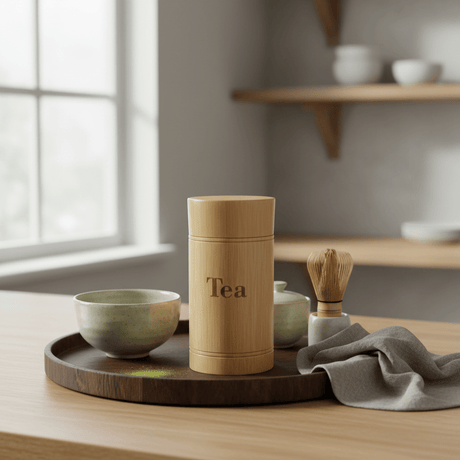 Bamboo Tea Canister With Airtight Lid - 15*7cm / 20*7cm - Al Kabayel Discount CentreBamboo Tea Canister With Airtight Lid - 15*7cm / 20*7cmJars & Food SaversAKDCAl Kabayel Discount Centre