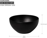 Baralee Porcelina Round Deep Coupe Bowl Suop Bowl Salad Bowl Side Bowl Dessert Bowl - 18CM - Black - Al Kabayel Discount CentreBaralee Porcelina Round Deep Coupe Bowl Suop Bowl Salad Bowl Side Bowl Dessert Bowl - 18CM - BlackBowlsBARALEEAl Kabayel Discount Centre