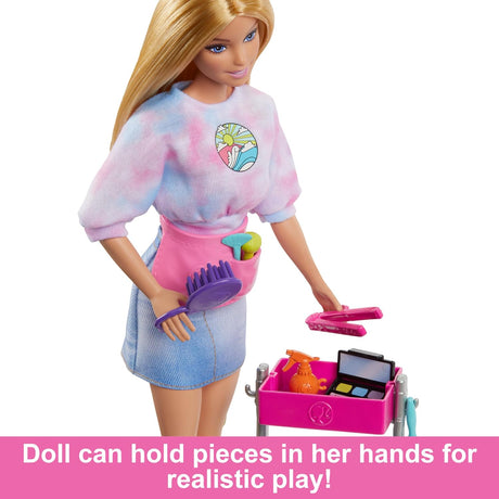 Barbie Doll with Dresser Set, 10+ Pieces, Kids Over 3+ Age, HNK95 - Al Kabayel Discount CentreBarbie Doll with Dresser Set, 10+ Pieces, Kids Over 3+ Age, HNK95Toys for girlsBARBIEAl Kabayel Discount Centre