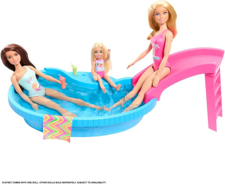 Barbie Pool with Doll Playset, Kids Over 3+ Age, HRJ74 - Al Kabayel Discount CentreBarbie Pool with Doll Playset, Kids Over 3+ Age, HRJ74Toys for girlsBARBIEAl Kabayel Discount Centre