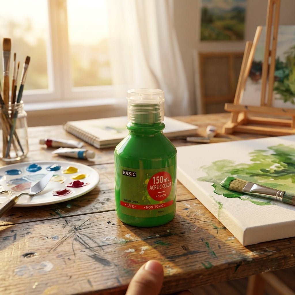 Basic Acrylic Color 150ml – Green - Al Kabayel Discount CentreBasic Acrylic Color 150ml – GreenPaintsBASICAl Kabayel Discount Centre