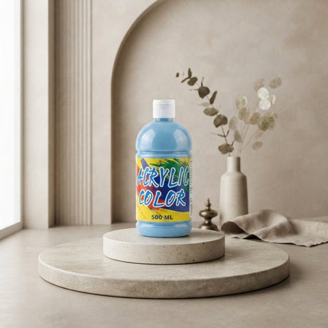 Basic Acrylic Color 500ml – Metallic Blue - Al Kabayel Discount CentreBasic Acrylic Color 500ml – Metallic BluePaintsBASICAl Kabayel Discount Centre