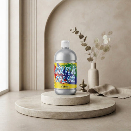 Basic Acrylic Color 500ml – Silver - Al Kabayel Discount CentreBasic Acrylic Color 500ml – SilverPaintsBASICAl Kabayel Discount Centre