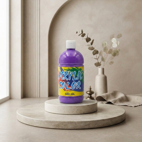 Basic Acrylic Color Paint 500ml – Purple - Al Kabayel Discount CentreBasic Acrylic Color Paint 500ml – PurplePaintsBASICAl Kabayel Discount Centre