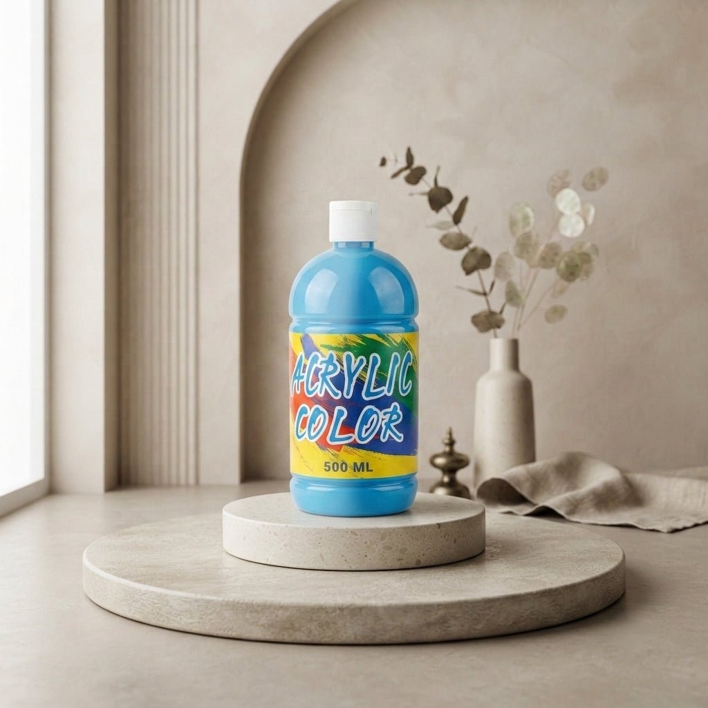Basic Acrylic Color Paint 500ml – Sky Blue - Al Kabayel Discount CentreBasic Acrylic Color Paint 500ml – Sky BluePaintsBASICAl Kabayel Discount Centre