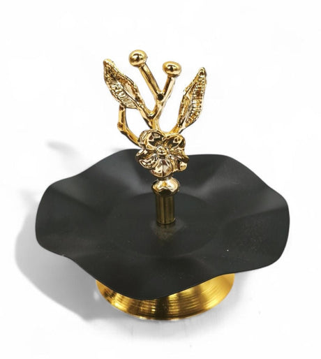 Baykar 1 Tier Dates Plate Golden Black 12Cm - Al Kabayel Discount CentreBaykar 1 Tier Dates Plate Golden Black 12CmHome Décor AccentsAKDCAl Kabayel Discount Centre