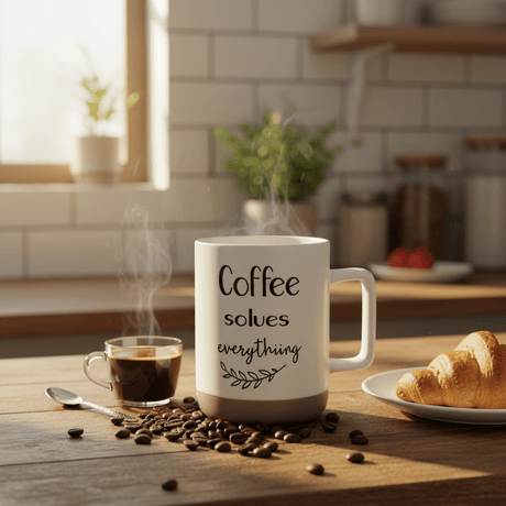 Baytix "Coffee Solves Everything" White & Brown Ceramic Mug – 400ml - Al Kabayel Discount CentreBaytix "Coffee Solves Everything" White & Brown Ceramic Mug – 400mlMugsBAYTIXAl Kabayel Discount Centre