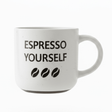 Baytix "Espresso Yourself" White Ceramic Mug — 300ml - Al Kabayel Discount CentreBaytix "Espresso Yourself" White Ceramic Mug — 300mlMugsBAYTIXAl Kabayel Discount Centre