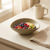 Ceramic Bowl with Rounded Triangular Design - 16×14cm