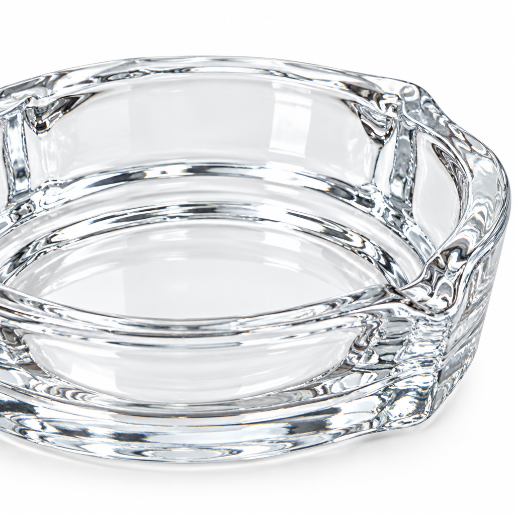 Round Glass Ashtray - 10cm
