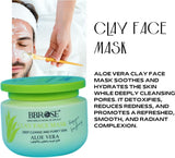 BBROSE Aloe Vera Clay Face Mask Deep Cleansing, Hydrating, Detoxifying, and Pore - Minimizing Mask for Smooth, Clear, and Radiant Skin - 250ML - Al Kabayel Discount CentreBBROSE Aloe Vera Clay Face Mask Deep Cleansing, Hydrating, Detoxifying, and Pore - Minimizing Mask for Smooth, Clear, and Radiant Skin - 250MLSkin CareBBROSEAl Kabayel Discount Centre