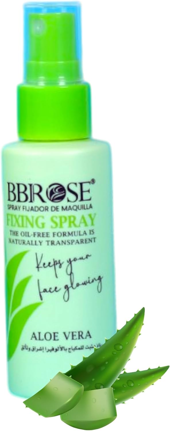 BBROSE Aloe Vera Fixing Spray 60ML– Long - Lasting Makeup Setting Spray with Soothing Aloe Vera, Hydrating and Lightweight Formula for All - Day Freshness - Al Kabayel Discount CentreBBROSE Aloe Vera Fixing Spray 60ML– Long - Lasting Makeup Setting Spray with Soothing Aloe Vera, Hydrating and Lightweight Formula for All - Day FreshnessSkin CareBBROSEAl Kabayel Discount Centre