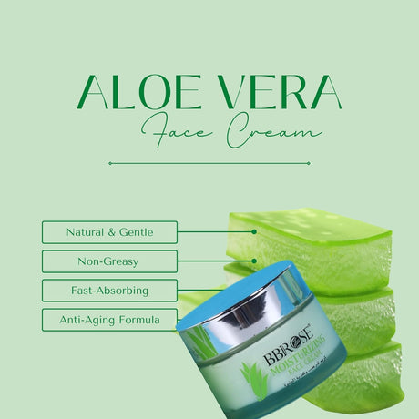 BBROSE Aloe Vera Moisturizing Face Cream - Hydrating, Soothing & Lightweight, Nourishing Skin Care Paraben - Free, Non - Greasy Formula for Daily Use - 50ML - Al Kabayel Discount CentreBBROSE Aloe Vera Moisturizing Face Cream - Hydrating, Soothing & Lightweight, Nourishing Skin Care Paraben - Free, Non - Greasy Formula for Daily Use - 50MLSkin CareBBROSEAl Kabayel Discount Centre