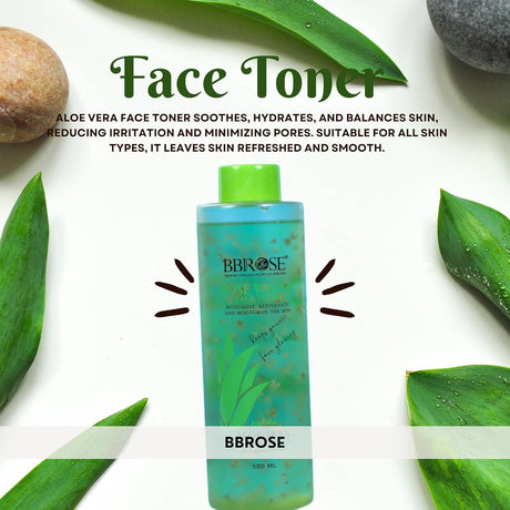 BBROSE Aloe Vera & Rose Water Face Toner– Hydrating & Soothing Natural Skin Care, Alcohol - Free Toner, pH Balancing, Reduces Redness & Refreshes for a Radiant Glow - 500ML - Al Kabayel Discount CentreBBROSE Aloe Vera & Rose Water Face Toner– Hydrating & Soothing Natural Skin Care, Alcohol - Free Toner, pH Balancing, Reduces Redness & Refreshes for a Radiant Glow - 500MLSkin CareBBROSEAl Kabayel Discount Centre