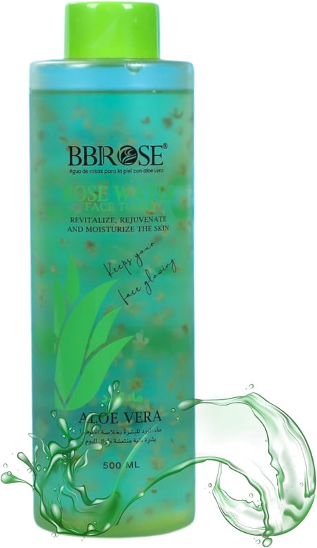 BBROSE Aloe Vera & Rose Water Face Toner– Hydrating & Soothing Natural Skin Care, Alcohol - Free Toner, pH Balancing, Reduces Redness & Refreshes for a Radiant Glow - 500ML - Al Kabayel Discount CentreBBROSE Aloe Vera & Rose Water Face Toner– Hydrating & Soothing Natural Skin Care, Alcohol - Free Toner, pH Balancing, Reduces Redness & Refreshes for a Radiant Glow - 500MLSkin CareBBROSEAl Kabayel Discount Centre