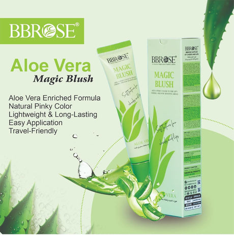 BBROSE Magic Blush – Pinky Color, Hydrating and Long - Lasting, 20ml Lightweight Cream Blush for a Natural Rosy Glow Blendable & Buildable Formula (Aloe Vera - 30ML) - Al Kabayel Discount CentreBBROSE Magic Blush – Pinky Color, Hydrating and Long - Lasting, 20ml Lightweight Cream Blush for a Natural Rosy Glow Blendable & Buildable Formula (Aloe Vera - 30ML)Skin CareBBROSEAl Kabayel Discount Centre