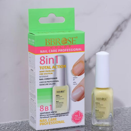 BBROSE Professional Nail Care Kit | Strengthens & Nourishes Nails | Complete Manicure & Pedicure Solution for Healthy, Beautiful Nails (8 in 1 Total action.)14ML - Al Kabayel Discount CentreBBROSE Professional Nail Care Kit | Strengthens & Nourishes Nails | Complete Manicure & Pedicure Solution for Healthy, Beautiful Nails (8 in 1 Total action.)14MLNail PolishBBROSEAl Kabayel Discount Centre