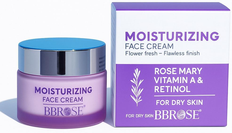 BBROSE Rosemary Moisturizing Face Cream for Women – Hydrating Rosemary Moisturizer for Skin – Lightweight Daily Skincare for Smooth and Soft Complexion – 50ML - Al Kabayel Discount CentreBBROSE Rosemary Moisturizing Face Cream for Women – Hydrating Rosemary Moisturizer for Skin – Lightweight Daily Skincare for Smooth and Soft Complexion – 50MLSkin CareBBROSEAl Kabayel Discount Centre