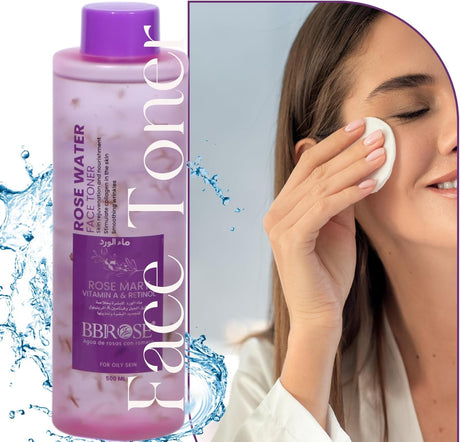 BBROSE Rosemary Rose Water Natural Hydrating & Refreshing Facial Toner for Skin & Hair Soothing, Antioxidant - Rich Mist for Cleansing, Toning, and Makeup Setting - 500ML - Al Kabayel Discount CentreBBROSE Rosemary Rose Water Natural Hydrating & Refreshing Facial Toner for Skin & Hair Soothing, Antioxidant - Rich Mist for Cleansing, Toning, and Makeup Setting - 500MLSkin CareBBROSEAl Kabayel Discount Centre