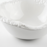 Textured Ceramic Bowl White - 15cm