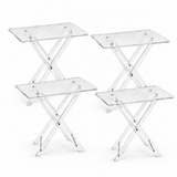 Pilsco Acrylic Folding Table 4 Piece Set - 50×50×40cm