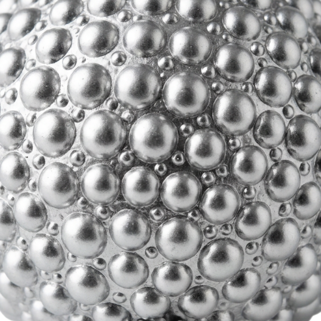 Plastic Christmas Hanging Balls 2 Piece Silver - 10cm