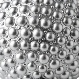 Plastic Christmas Hanging Balls 2 Piece Silver - 10cm