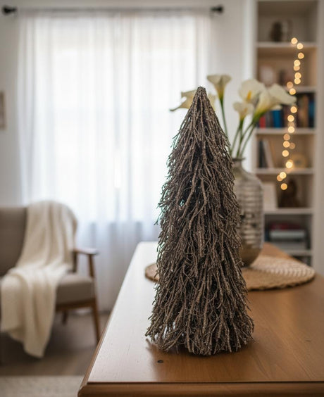 AKDC 60cm Dried Branch Christmas Tree | Rustic Natural Decorative Accent for Holiday Displays