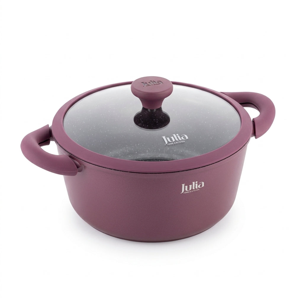 Julia Casserole 20cm - Velvet Berry - Durable Die-Cast Aluminum - Non-Stick