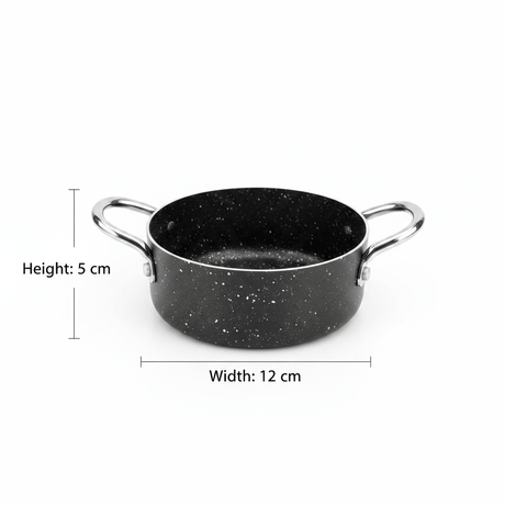 Beefit Mini Pot – Marble Non-Stick Coating – 12×5 cm – Dual Handle - Al Kabayel Discount CentreBeefit Mini Pot – Marble Non-Stick Coating – 12×5 cm – Dual HandleCasserolesBEEFITAl Kabayel Discount Centre
