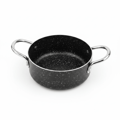 Beefit Mini Pot – Marble Non-Stick Coating – 12×5 cm – Dual Handle - Al Kabayel Discount CentreBeefit Mini Pot – Marble Non-Stick Coating – 12×5 cm – Dual HandleCasserolesBEEFITAl Kabayel Discount Centre