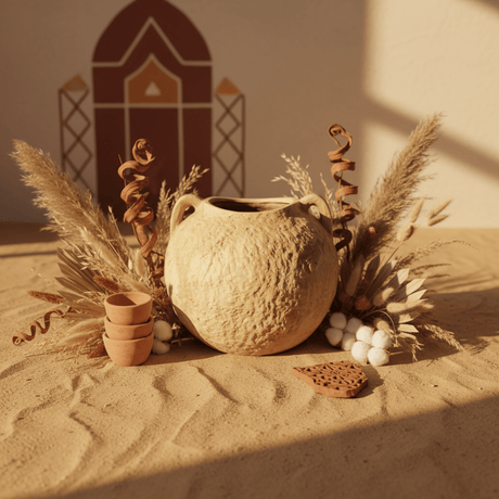 Beige Ceramic Vase with Dual Handles | Rustic Textured Finish | Round Bulbous Body | Home Décor Accent Piece | 20 × 13 cm - Al Kabayel Discount CentreBeige Ceramic Vase with Dual Handles | Rustic Textured Finish | Round Bulbous Body | Home Décor Accent Piece | 20 × 13 cmHome Décor AccentsAKDCAl Kabayel Discount Centre