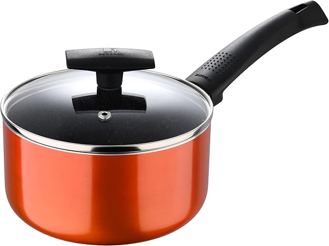BERGNER SHINE 7PCS COOKWARE SET, PRESSED ALUMINUM COOKING SET, MARBLE+ NON - STICK COATING COOKWARE, INDUCTION BOTTOM COOKING POT SET, SUITABLE FOR ALL STOVES, METALIC ORANGE COLOR - Al Kabayel Discount CentreBERGNER SHINE 7PCS COOKWARE SET, PRESSED ALUMINUM COOKING SET, MARBLE+ NON - STICK COATING COOKWARE, INDUCTION BOTTOM COOKING POT SET, SUITABLE FOR ALL STOVES, METALIC ORANGE COLORCookware SetBERGBERAl Kabayel Discount Centre