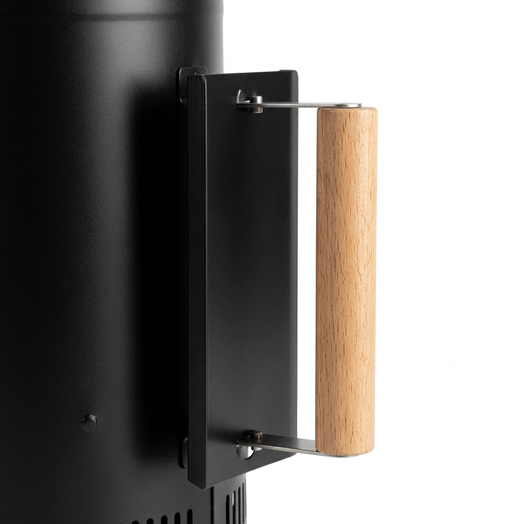 Metal Charcoal Chimney Starter with Handle - 28×17cm