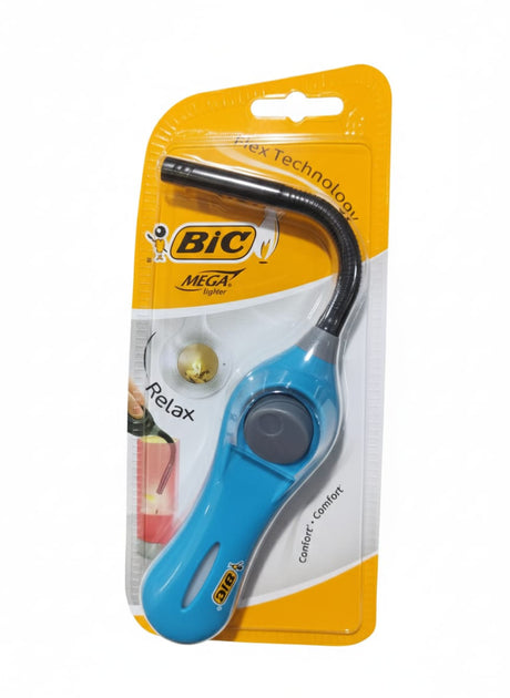 BIC Blue Bended Nose Flame Lighter – Adjustable Portable Igniter for BBQ, Grill, Candles & Fireplace Use - Al Kabayel Discount CentreBIC Blue Bended Nose Flame Lighter – Adjustable Portable Igniter for BBQ, Grill, Candles & Fireplace UseCamping UtilitiesBICAl Kabayel Discount Centre