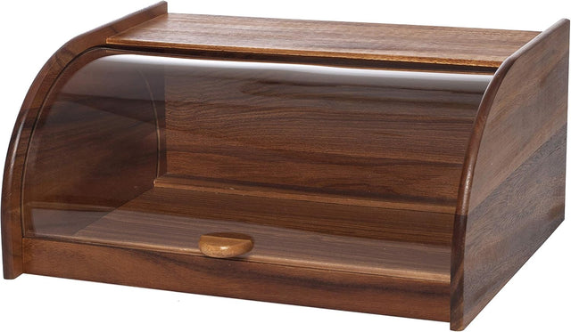 Billi Bread Box with Sliding Acrylic Lid | Walnut Wood | 27×40×18 cm - Al Kabayel Discount CentreBilli Bread Box with Sliding Acrylic Lid | Walnut Wood | 27×40×18 cmOrganizers & AccessoriesBILLIAl Kabayel Discount Centre