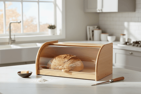 Billi Wooden Bread Box with Sliding Acrylic Lid – Beige | 27×40×18 cm - Al Kabayel Discount CentreBilli Wooden Bread Box with Sliding Acrylic Lid – Beige | 27×40×18 cmOrganizers & AccessoriesBILLIAl Kabayel Discount Centre