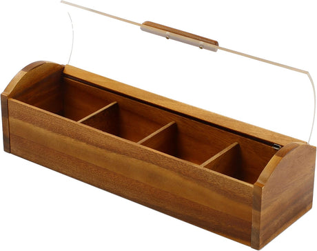 Billi Wooden Tea Box with Acrylic Cover 10*10.5*31 Cm - Al Kabayel Discount CentreBilli Wooden Tea Box with Acrylic Cover 10*10.5*31 CmKitchen Utensils & GadgetsBILLIAl Kabayel Discount Centre