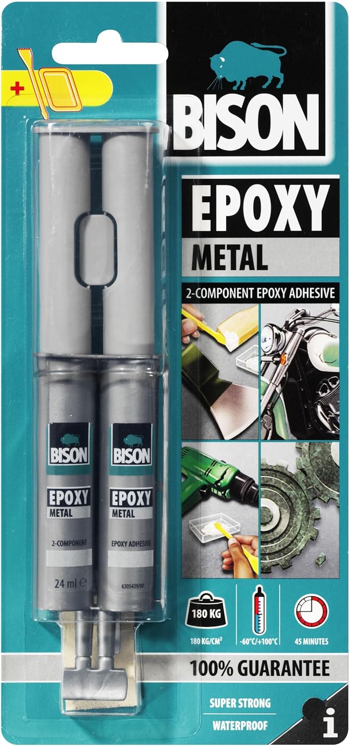 BISON Epoxy Adhesive Metal Syringe, Grey, 24ml - Al Kabayel Discount CentreBISON Epoxy Adhesive Metal Syringe, Grey, 24mlToolsBISONAl Kabayel Discount Centre
